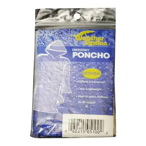 Weather Zone 5100 Rain Poncho None Plastic Clear