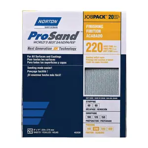Norton 07660768167 SANDPAPER AL OXD 220GRT 9X11IN Tan - pack of 20