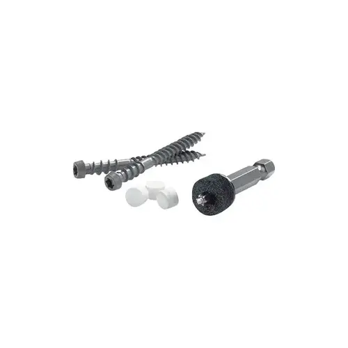 Trim Screws with Plugs Cortex No. 9 X 2" L Star Square Head Smooth
