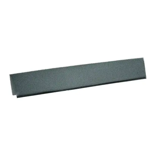 Gutter Guard 6" W X 36" L Black Steel Black