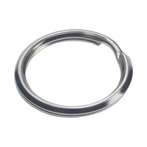 Key Ring 5/8" D Tempered Steel Silver Split Rings/Cable Rings Silver Key Ring 5/8" D Tempered Steel Silver Split Rings/Cable Rings Silver