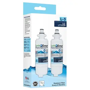 EarthSmart 102633 Replacement Filter L-3 Refrigerator For LG LT700P Pair