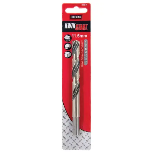 Drill Bit 11.5 mm X 5-5/8" L High Speed Steel Metric Polished Drill Bit 11.5 mm X 5-5/8" L High Speed Steel Metric Polished