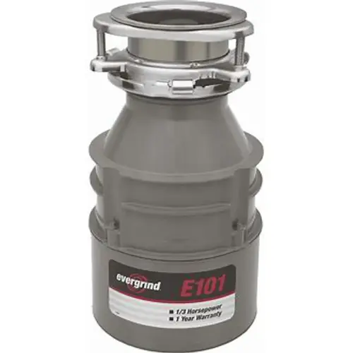 Garbage Disposal 1/3 HP Intermittent Feed Gray Garbage Disposal 1/3 HP Intermittent Feed Gray