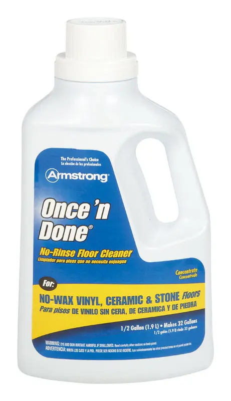 Armstrong Floor Cleaner OnceN Done Citrus Scent Liquid 64 oz 00330806 Armstrong Floor Cleaner OnceN Done Citrus Scent Liquid 64 oz 00330806