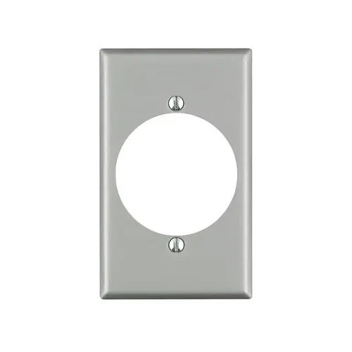 Wall Plate Silver 1 gang Aluminum Outlet Silver