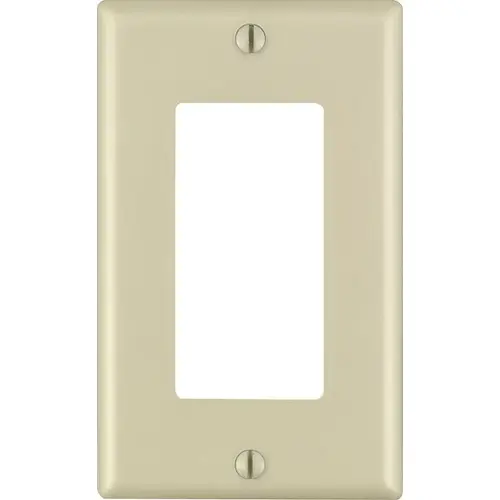 Wall Plate Decora Ivory 1 gang Thermoset Plastic GFCI/Rocker Ivory - pack of 20