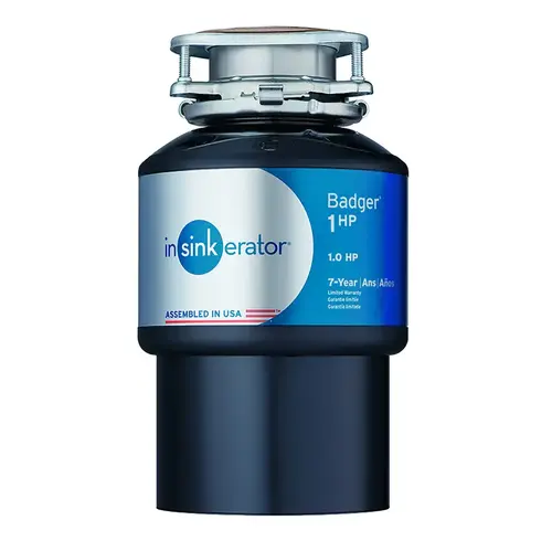 Garbage Disposal Badger 1 HP Intermittent Feed Black Garbage Disposal Badger 1 HP Intermittent Feed Black