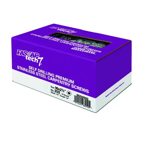 Wood Screws Tech 7 No. 10 S X 2-1/2" L Square 3.5 lb