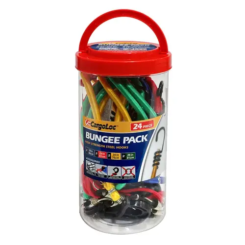 Bungee Cord Set Assorted 36" L Assorted Bungee Cord Set Assorted 36" L Assorted