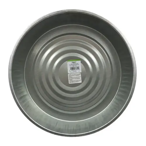 Drain Pan Tru-Flate Metal 14 qt Round Silver Drain Pan Tru-Flate Metal 14 qt Round Silver