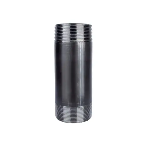 Nipple 2-1/2" MIP each X 2-1/2" D MIP in. Black Steel 6" L Black Nipple 2-1/2" MIP each X 2-1/2" D MIP in. Black Steel 6" L Black