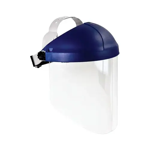 Ratchet Headgear H8A with 3M Clear Polycarbonate Faceshield WP96, Uncoated, Clear, 9 in L x 14 in H Ratchet Headgear H8A with 3M Clear Polycarbonate Faceshield WP96, Uncoated, Clear, 9 in L x 14 in H
