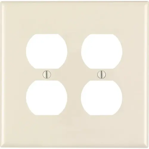 Wall Plate Midway Almond 2 gang Nylon Duplex Outlet Almond Wall Plate Midway Almond 2 gang Nylon Duplex Outlet Almond