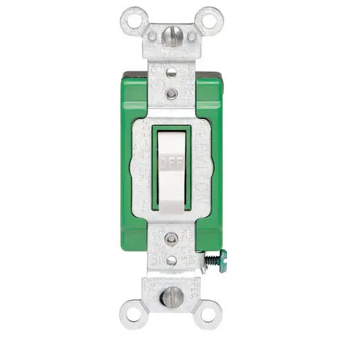 AC Quiet Switch Industrial 30 amps Double Pole Toggle White White AC Quiet Switch Industrial 30 amps Double Pole Toggle White White