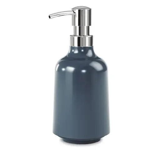 Soap Dispenser Denim 13 oz Counter Top Liquid Blue