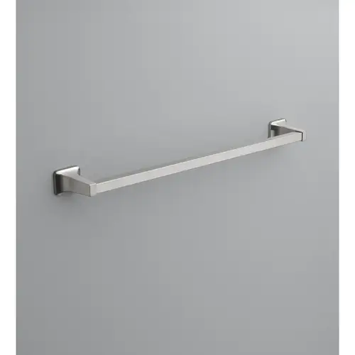 Towel Bar Brushed Nickel 24" L Die Cast Zinc Brushed Nickel Towel Bar Brushed Nickel 24" L Die Cast Zinc Brushed Nickel