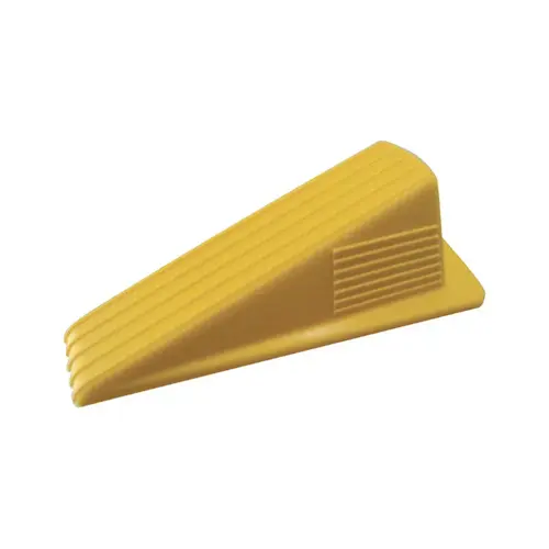 Wedge Door Stop, Rubber Yellow