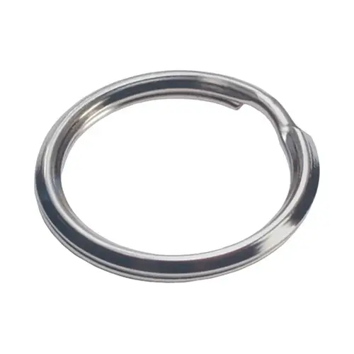 Key Ring 3/4" D Tempered Steel Silver Split Rings Nickel-Plated Key Ring 3/4" D Tempered Steel Silver Split Rings Nickel-Plated