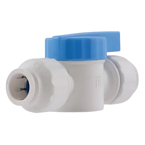 Stop Valve Quick Connect 1/2" CTS T X 1/2" D CTS Plastic Stop Valve Quick Connect 1/2" CTS T X 1/2" D CTS Plastic
