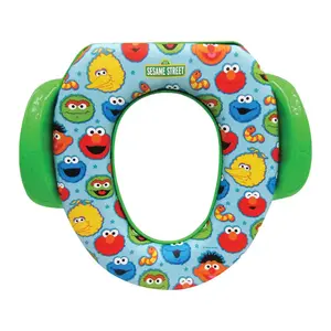 Ginsey 69144 Child's Toilet Seat Sesame Street Best Pals Round Soft