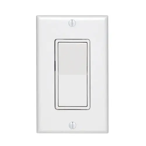 AC Quiet Switch Decora 15 amps Single Pole Rocker White White AC Quiet Switch Decora 15 amps Single Pole Rocker White White