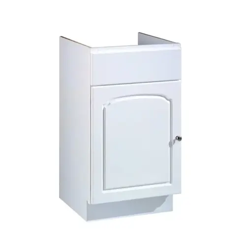 Base Cabinet Aspen Gloss Snow White 18" W X 16" D X 31.5" H Gloss Base Cabinet Aspen Gloss Snow White 18" W X 16" D X 31.5" H Gloss