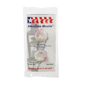 American Mantle 254 Soft Inverted Gas Light Mantle (2 Count) White