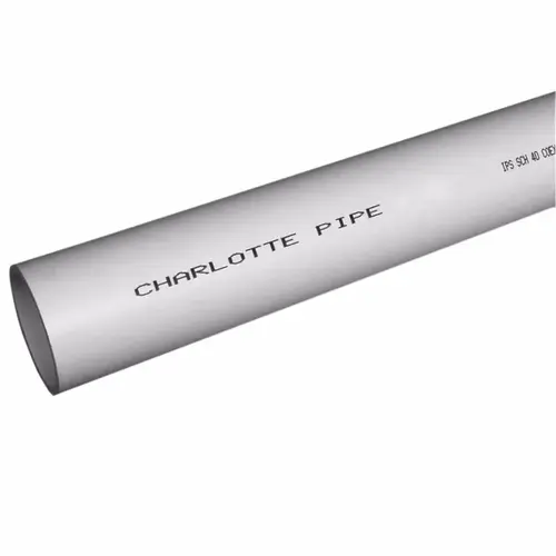 Foam Core Pipe Schedule 40 PVC 6" D X 20 ft. L Plain End 0 psi