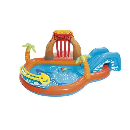 Inflatable Pool H2OGO! 72 gal Oval 8 ft. W X 8 ft. L Multicolored