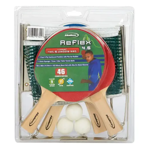Table Tennis Set Hardwood/Rubber Assorted Assorted Table Tennis Set Hardwood/Rubber Assorted Assorted