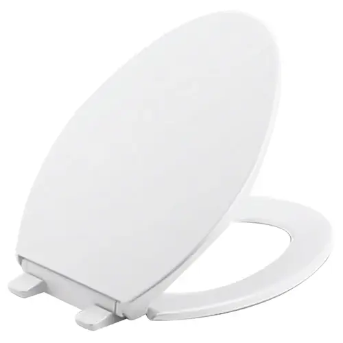 Toilet Seat Brevia Slow Close Elongated White Plastic White Toilet Seat Brevia Slow Close Elongated White Plastic White