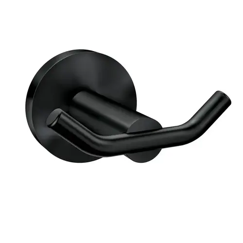 Double Robe Hook Arlys 2.875" W X 3" L Matte Black Matte Double Robe Hook Arlys 2.875" W X 3" L Matte Black Matte