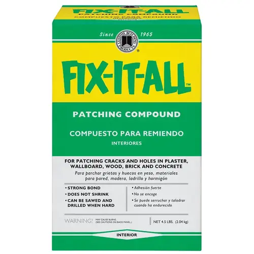Patching Compound Fix-It-All 4.5 lb Off White Patching Compound Fix-It-All 4.5 lb Off White