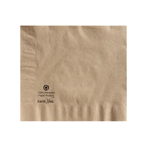 NAPKIN DINNER KRAFT 17X17 2 PLY 1/4 FOLD 100 % RECYCLED EARTH WISE NAPKIN DINNER KRAFT 17X17 2 PLY 1/4 FOLD 100 % RECYCLED EARTH WISE