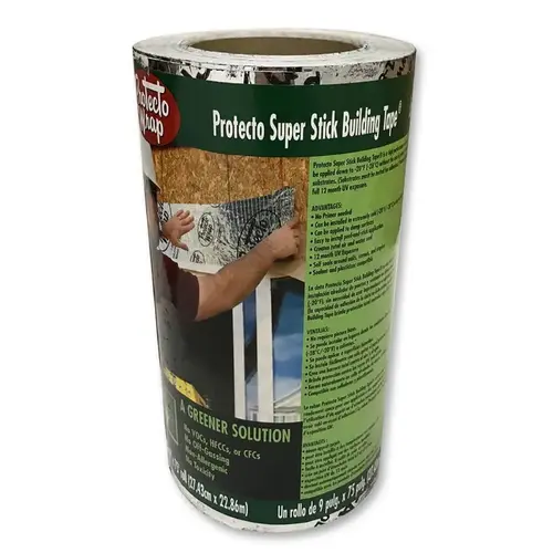 Flashing Tape Super Stick 9" W X 75 ft. L Synthetic Silver Silver Flashing Tape Super Stick 9" W X 75 ft. L Synthetic Silver Silver