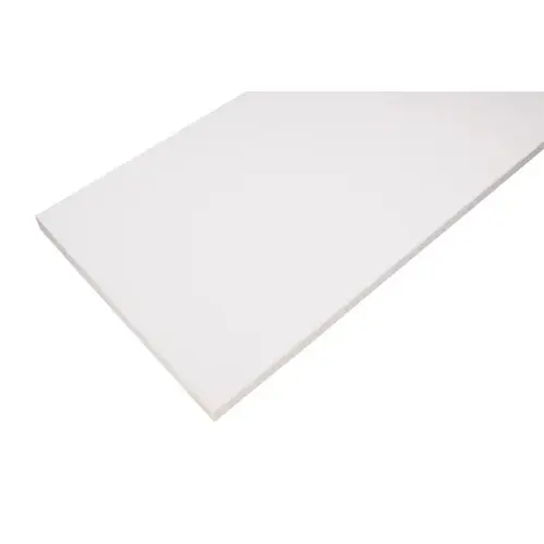 Shelf Board .625" H X 72" W X 12" D White Wood Laminate - pack of 5 Shelf Board .625" H X 72" W X 12" D White Wood Laminate - pack of 5
