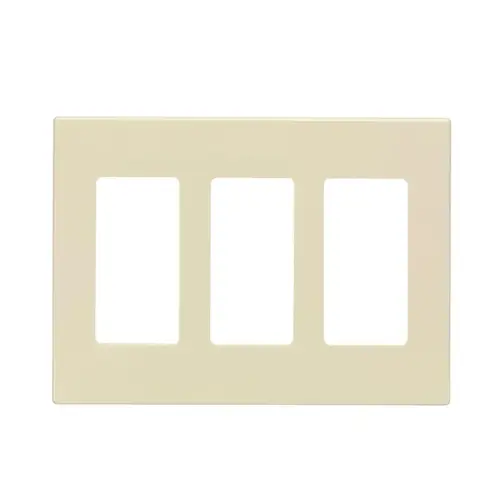 Screwless Wall Plate Decora Plus Light Almond 3 gang Polycarbonate Rocker Light Almond Screwless Wall Plate Decora Plus Light Almond 3 gang Polycarbonate Rocker Light Almond