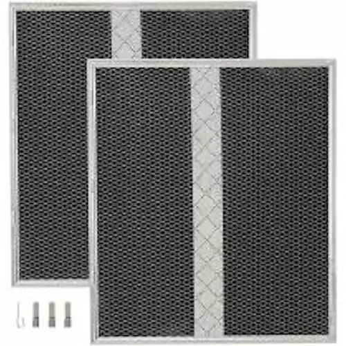 Non-Ducted Charcoal Range Hood Filter (2-Pack) Black Non-Ducted Charcoal Range Hood Filter (2-Pack) Black
