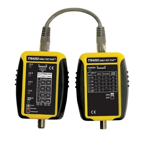 Cable-Test Series Cable Tester, Black/Yellow Cable-Test Series Cable Tester, Black/Yellow