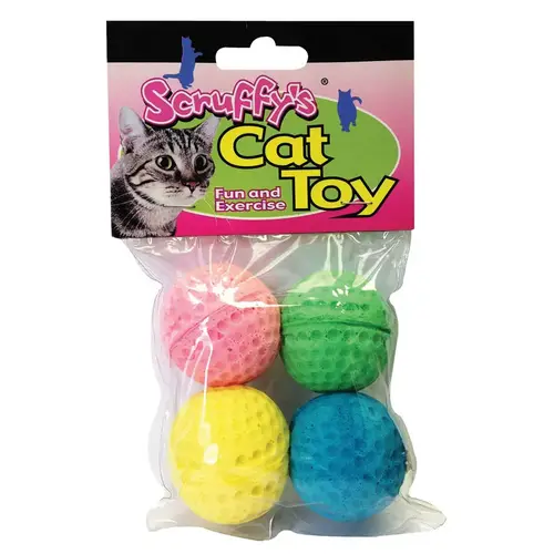 Cat Toy Assorted Sponge Balls Foam Large Assorted