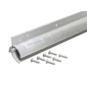 M-D 68726 Door Sweep, 36 in L, 1-7/8 in W, Aluminum Flange, Vinyl