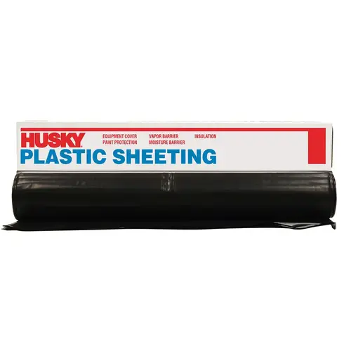 Plastic Sheeting 4 mil T X 12 ft. W X 100 ft. L Polyethylene Black 1 Black Plastic Sheeting 4 mil T X 12 ft. W X 100 ft. L Polyethylene Black 1 Black