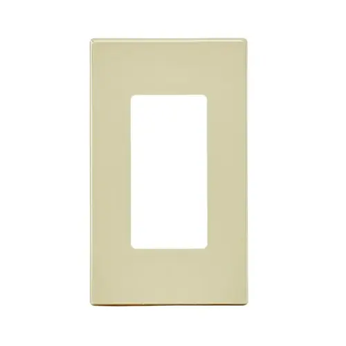 Screwless Wall Plate Decora Plus Ivory 1 gang Polycarbonate Rocker Ivory Screwless Wall Plate Decora Plus Ivory 1 gang Polycarbonate Rocker Ivory