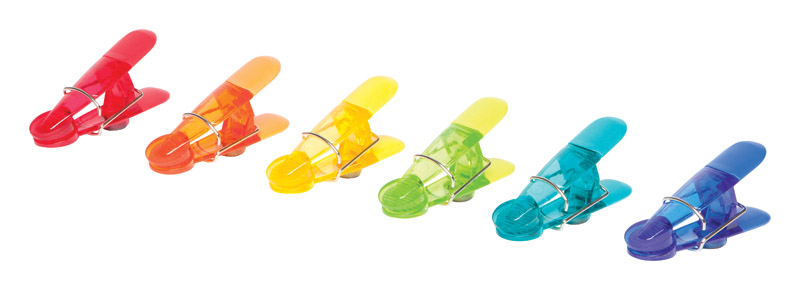 Core Kitchen AC18136 Magnetic Bag Clips Assorted ABS/TPR Assorted