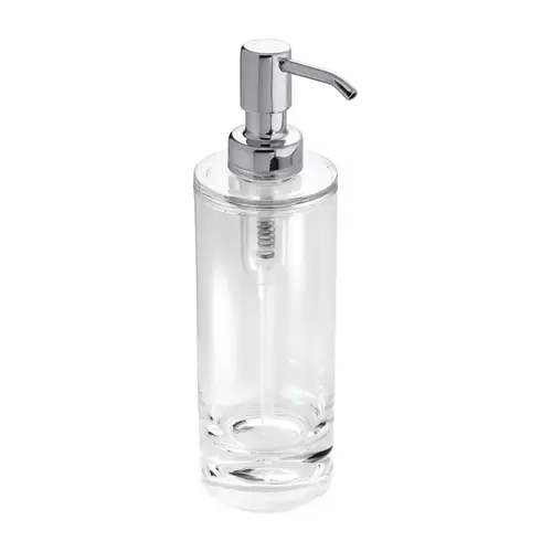 Soap Pump Eva Chrome Clear/Silver Acrylic Chrome