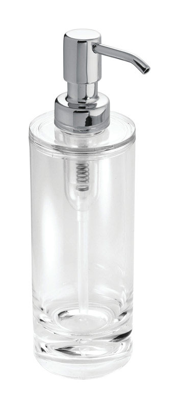 iDesign 55220 Soap Pump Eva Chrome Clear/Silver Acrylic Chrome