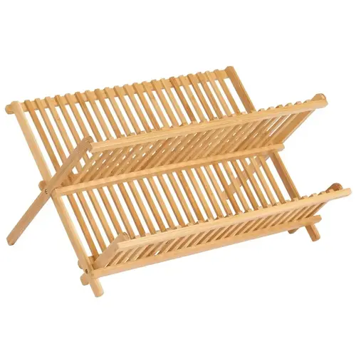 Dish Drying Rack 13" W X 16.5" L Brown Bamboo Brown Dish Drying Rack 13" W X 16.5" L Brown Bamboo Brown
