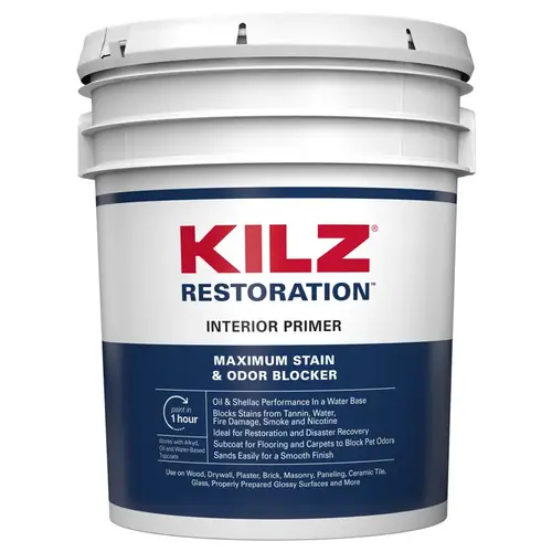 Primer Restoration White Flat Water-Based Acrylic Modified Epoxy 5 gal White Primer Restoration White Flat Water-Based Acrylic Modified Epoxy 5 gal White