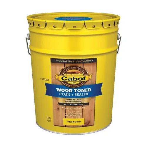 140.00.008 Deck and Siding Stain, Natural, Liquid, 5 gal, Can 140.00.008 Deck and Siding Stain, Natural, Liquid, 5 gal, Can